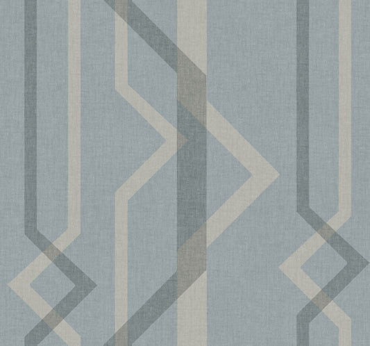 Shape Shifter Geometric Wallpaper - Blue