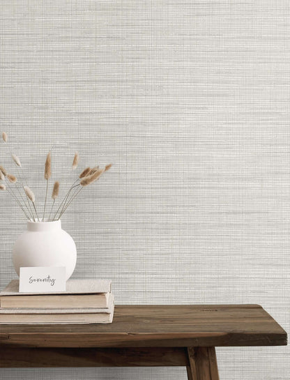 Seabrook Japandi Style Mei Wallpaper - Dove Grey