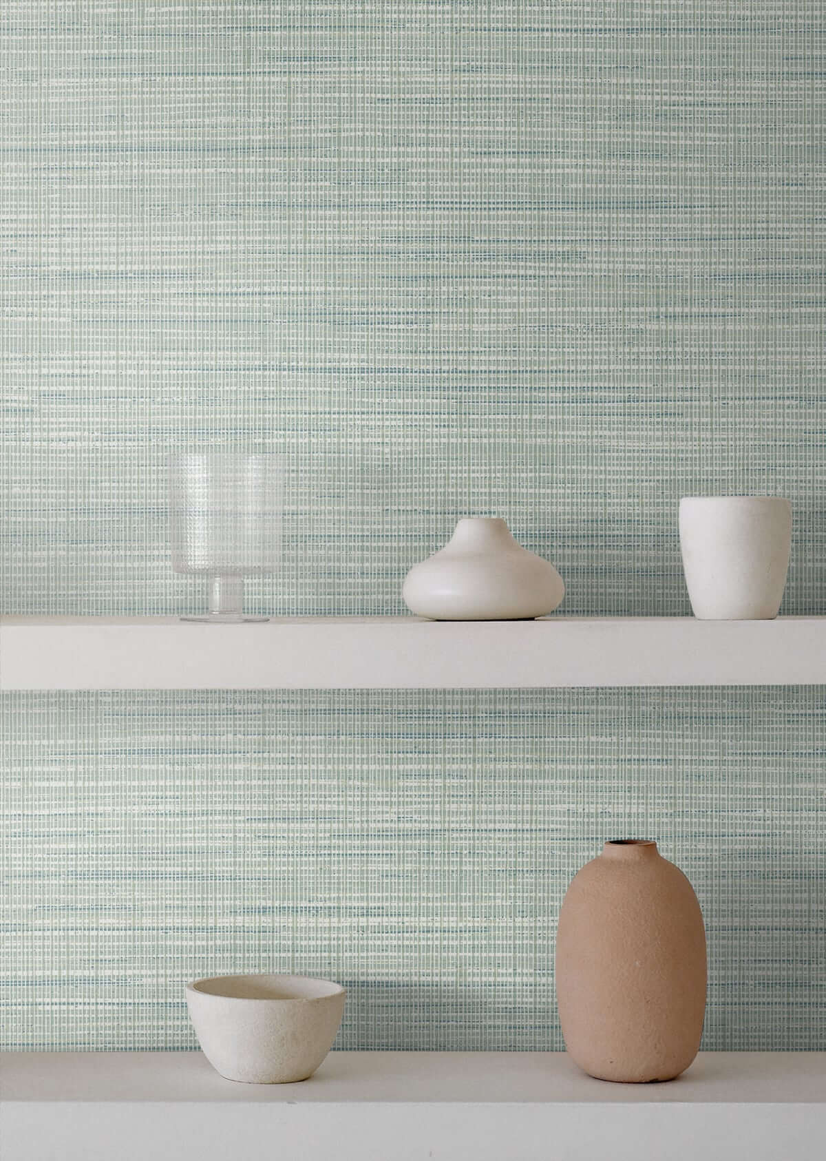 Seabrook Japandi Style Mei Wallpaper - Calming Mint