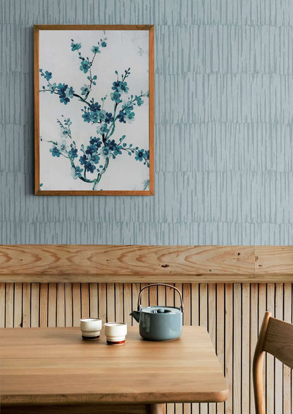 Seabrook Japandi Style Naomi Wallpaper - Bayside Breeze
