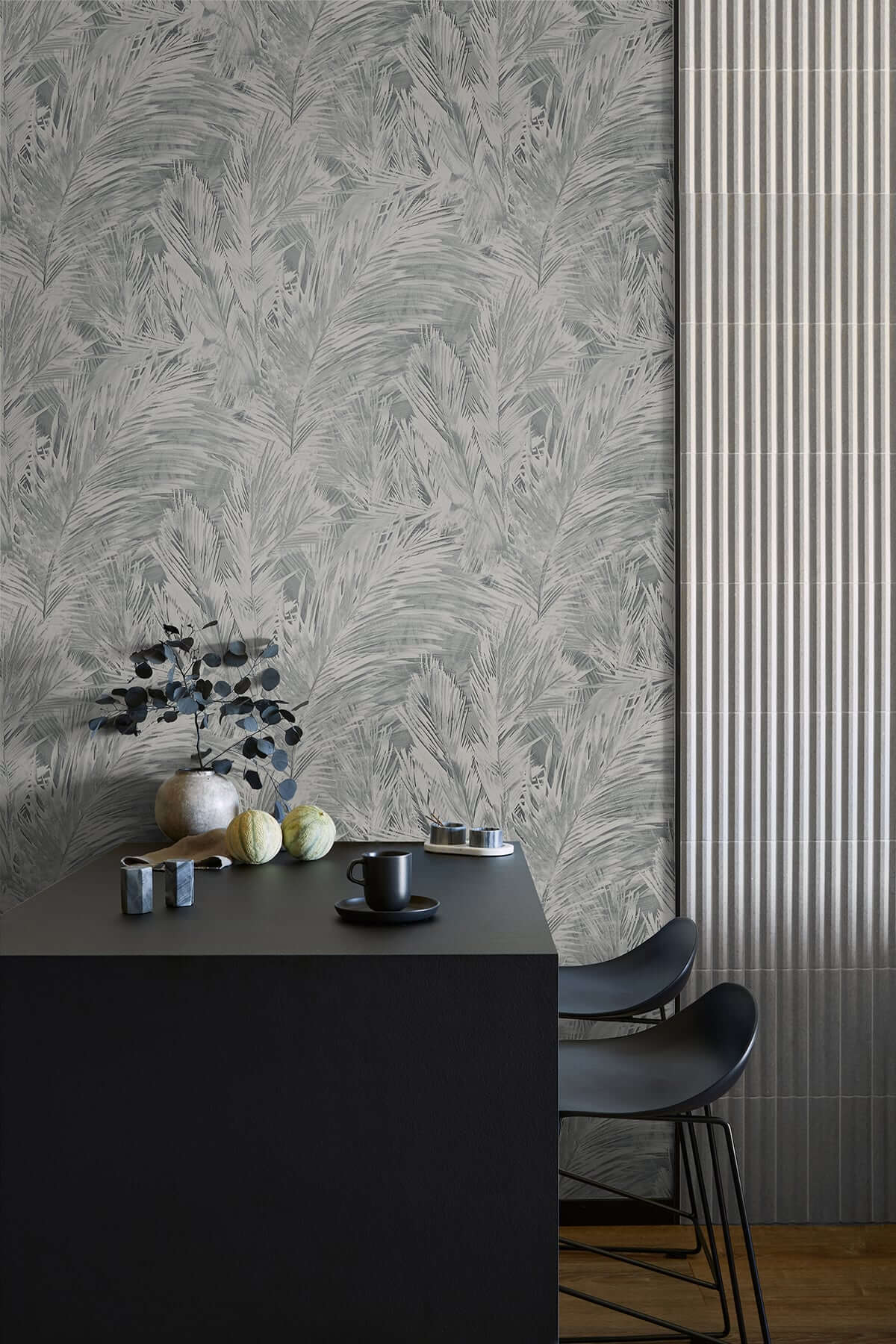 Seabrook Designs Japandi Style Mari Wallpaper - Smoke