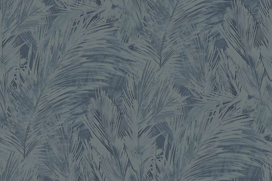 Seabrook Japandi Style Mari Wallpaper - Navy Blue
