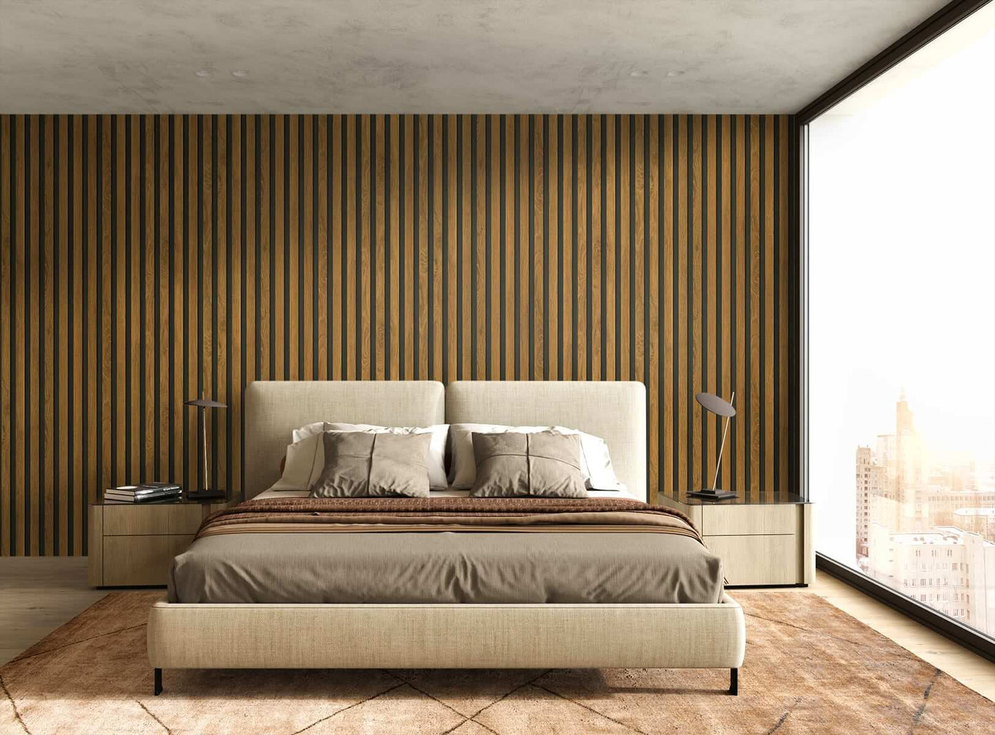 Seabrook Designs Japandi Style Jun Wallpaper - Honey Brown