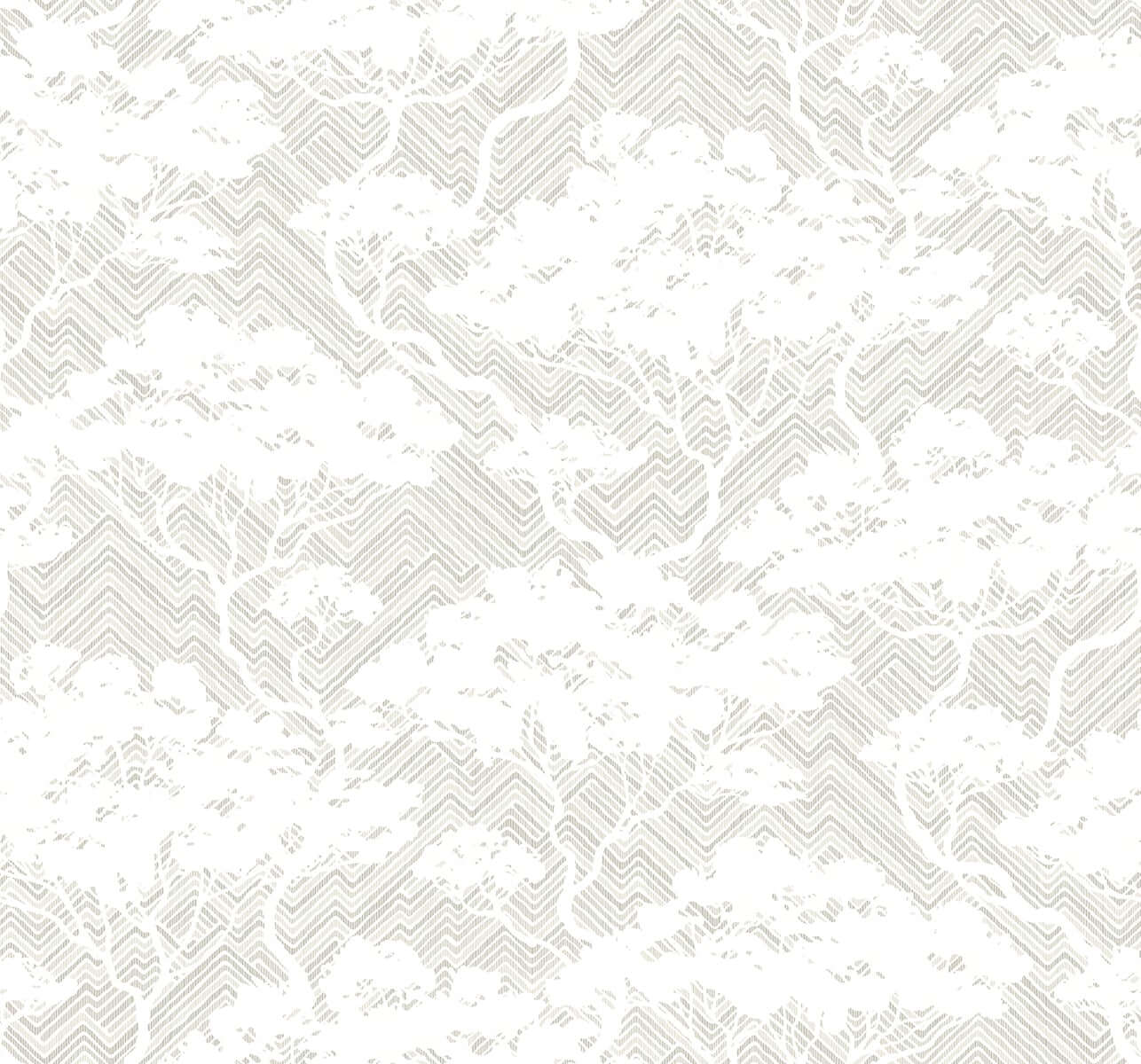 Seabrook Designs Japandi Style Nara Wallpaper - Fog