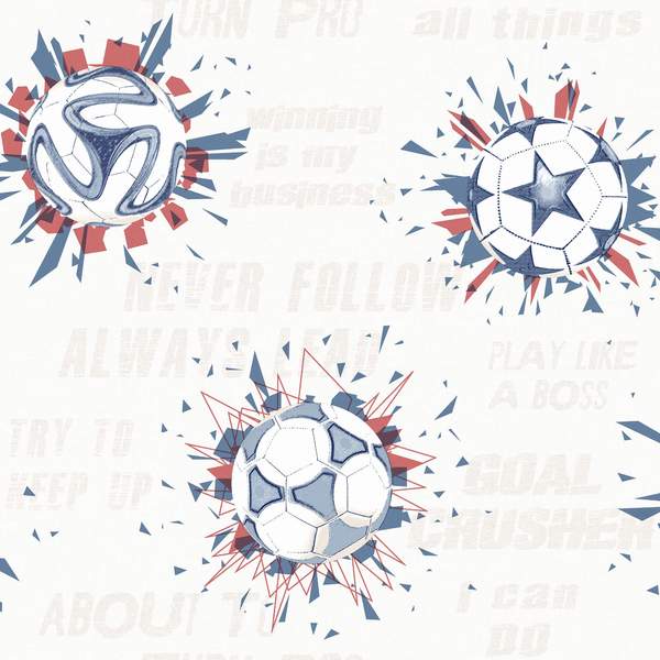 Soccer Ball Blast Wallpaper - SAMPLE ONLY