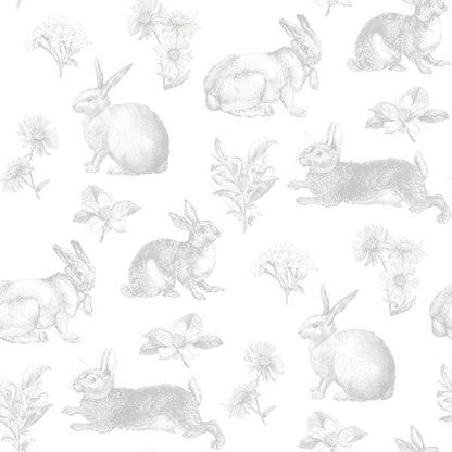 Bunny Toile Wallpaper - SAMPLE ONLY