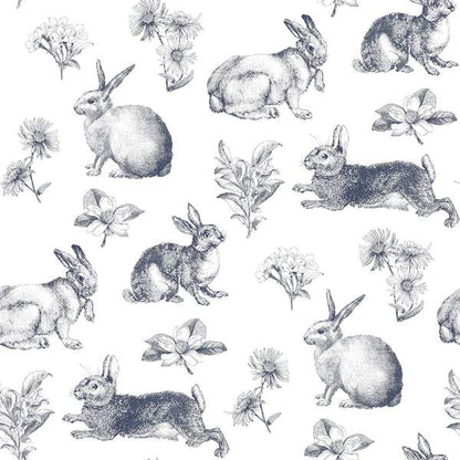 Bunny Toile Wallpaper - SAMPLE ONLY