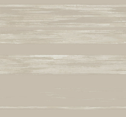 Ronald Redding 24 Karat Horizontal Dry Brush Wallpaper - Taupe