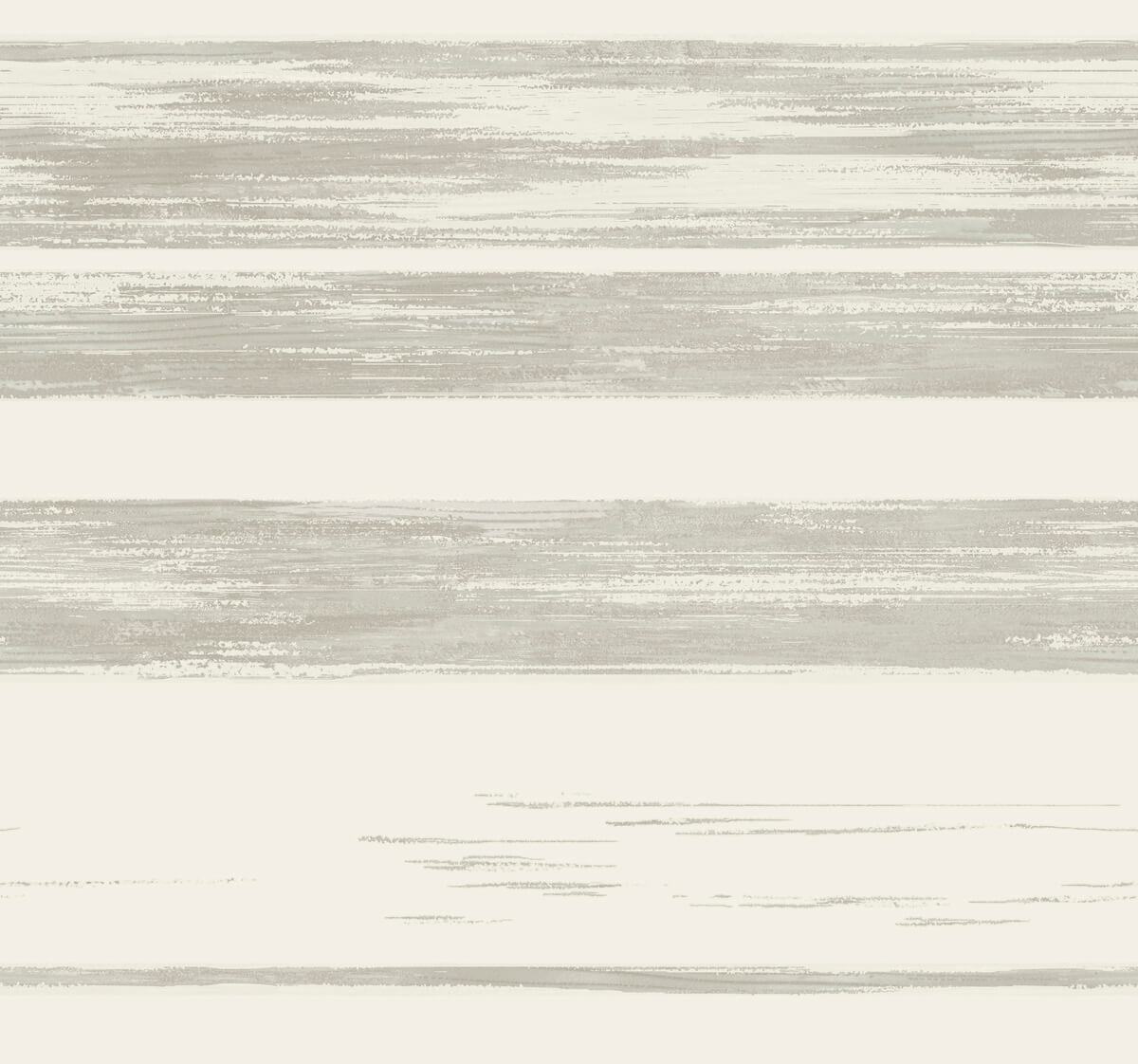 Ronald Redding 24 Karat Horizontal Dry Brush Wallpaper - White & Grey