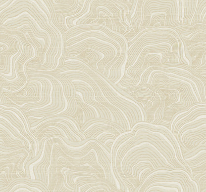 Ronald Redding 24 Karat Geodes Wallpaper - Cream