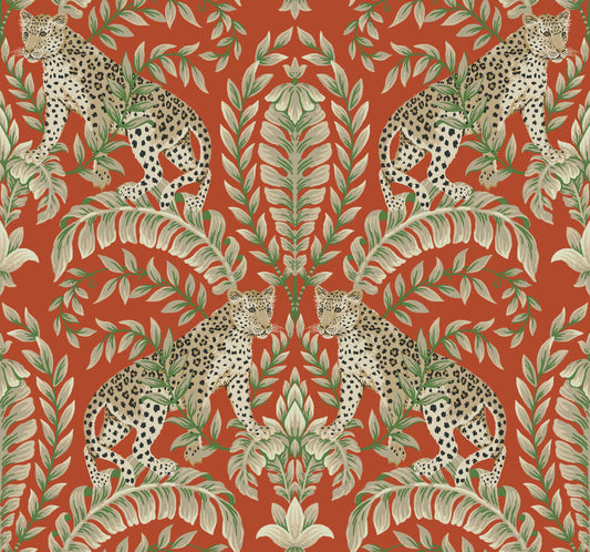 Ronald Redding 24 Karat Jungle Leopard Wallpaper - SAMPLE