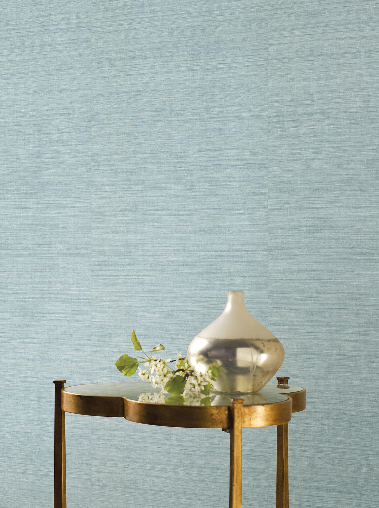Ronald Redding 24 Karat Silk Elegance Wallpaper - Blue