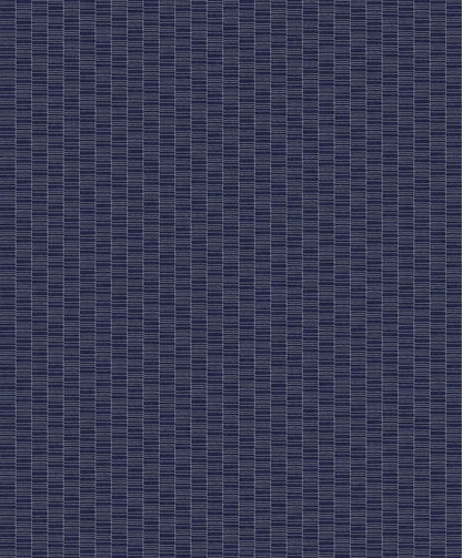 Seabrook Mondrian Deco Spliced Stripe Wallpaper - Denim Blue