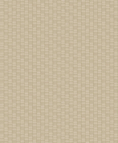 Mondrian Deco Spliced Stripe Wallpaper - Metallic Gold