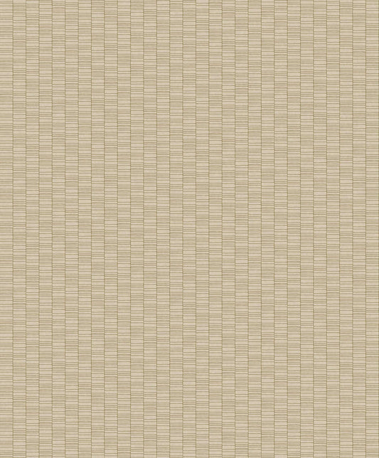 Seabrook Mondrian Deco Spliced Stripe Wallpaper - Metallic Gold