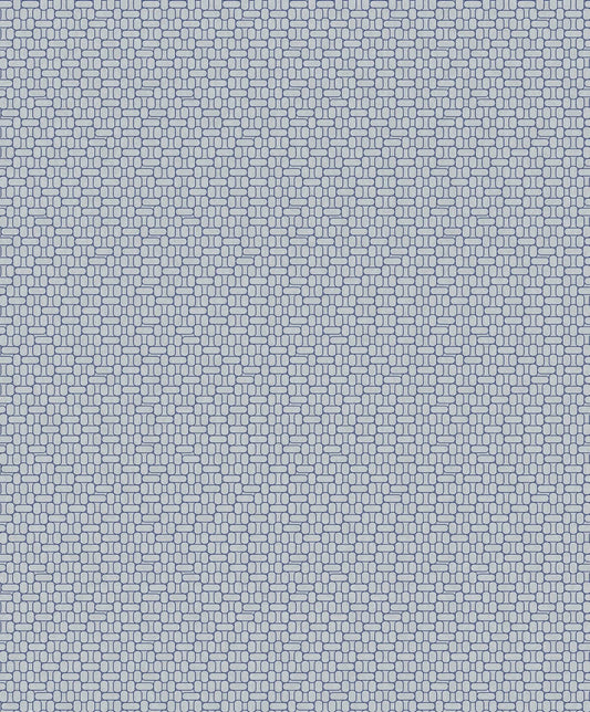 Mondrian Capsule Geometric Wallpaper - Skylight Navy