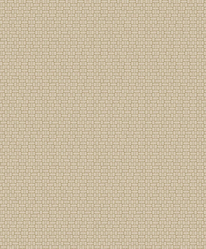 Mondrian Capsule Geometric Wallpaper - Gold Parchment