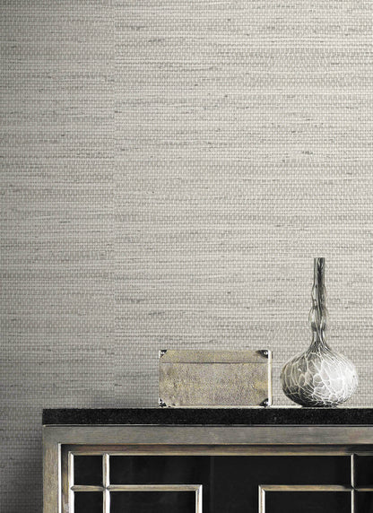 Lillian August Faux Weave Peel & Stick Wallpaper - Gray