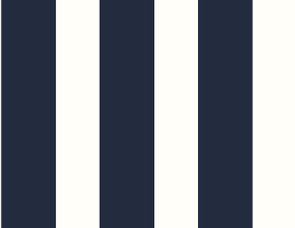 Lillian August Designer Stripe Peel & Stick Wallpaper - Midnight Blue