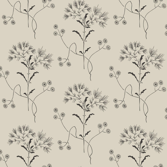 ME1519 Magnolia Home Wildflower Wallpaper York Taupe