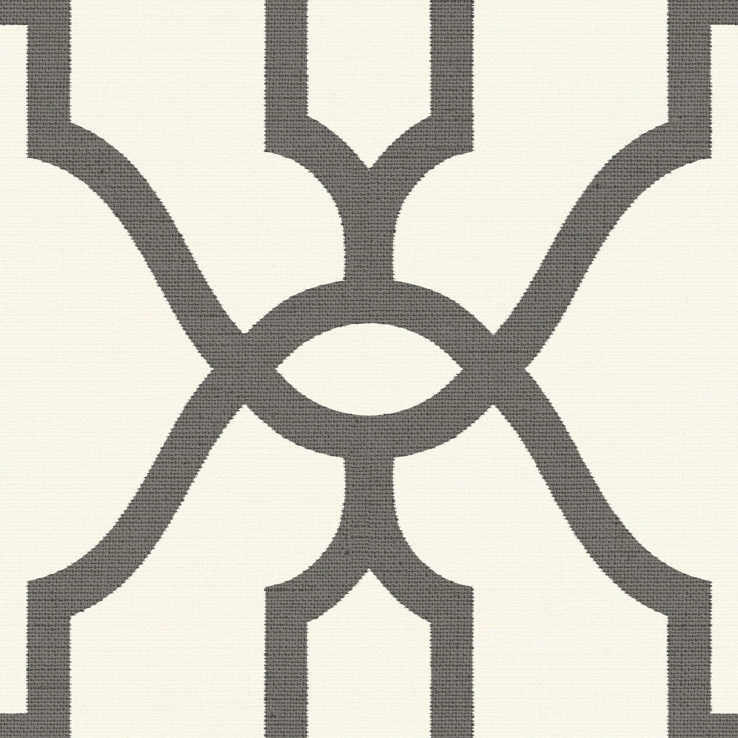ME1550 Magnolia Home Woven Trellis Wallpaper Charcoal Gray