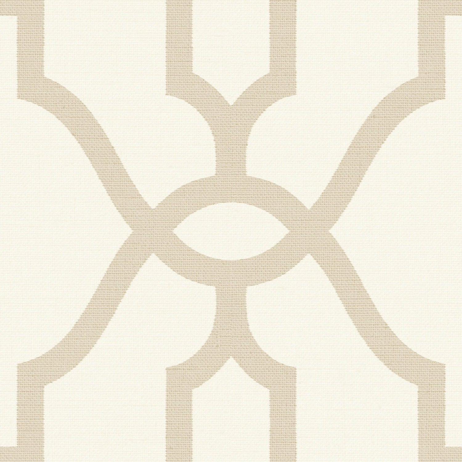 ME1554 Magnolia Home Woven Trellis Wallpaper Beige