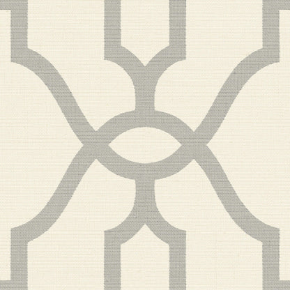 ME1555 Magnolia Home Woven Trellis Wallpaper Grey Cream