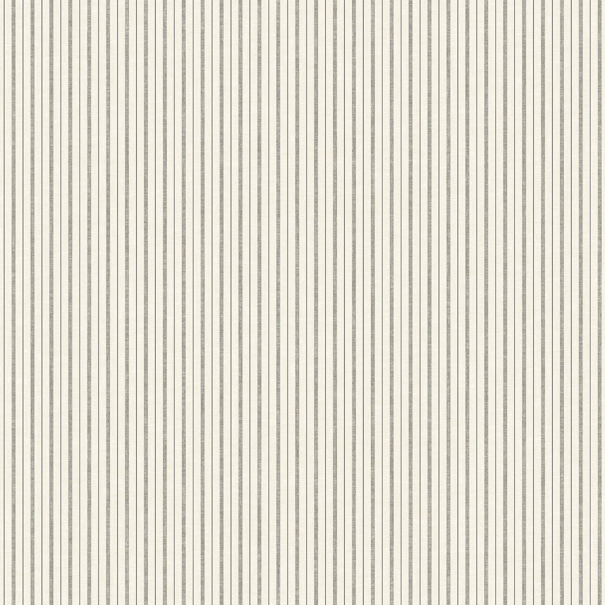 ME1561 Magnolia Home French Ticking Wallpaper Charcoal Black