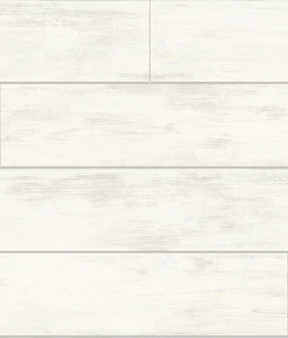 MH1560 Magnolia Home Shiplap Removable Wallpaper Cool White