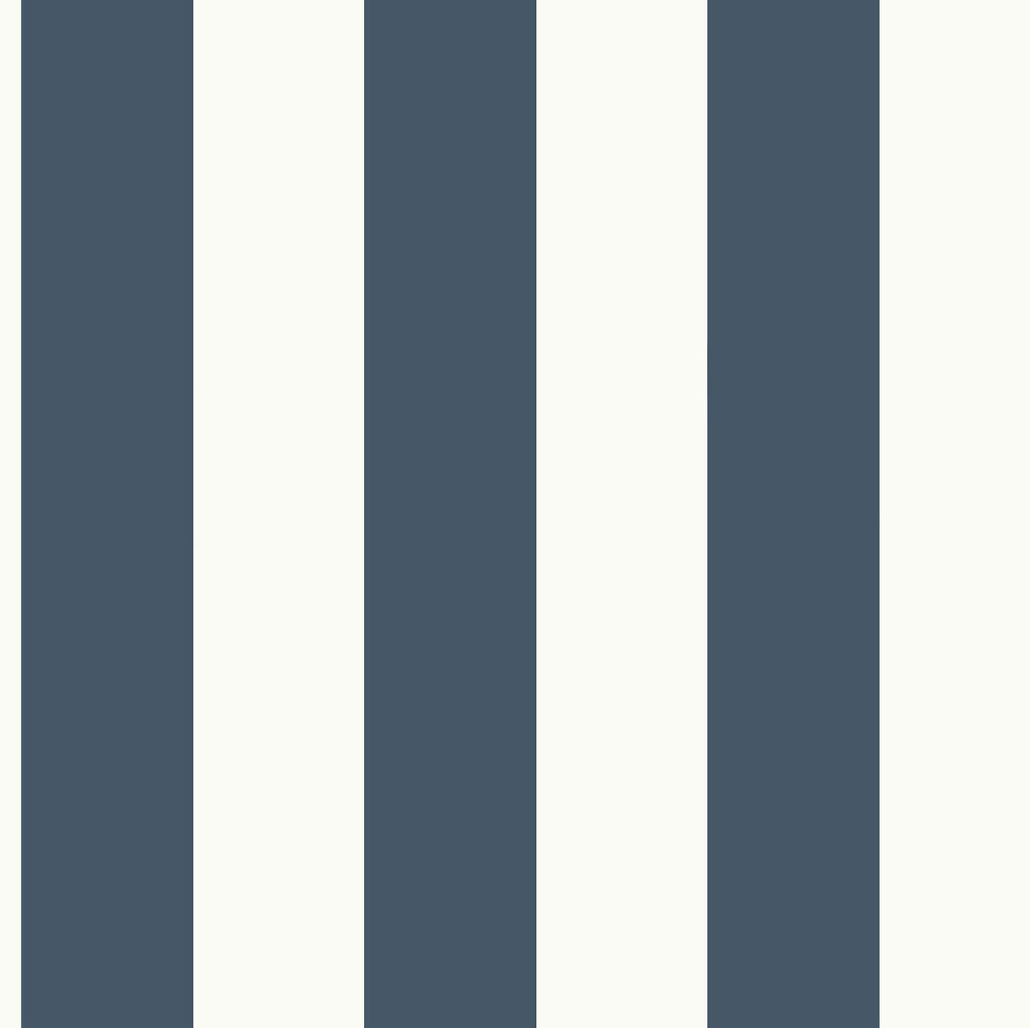 MH1591 Magnolia Home Awning Stripe Wallpaper Navy Blue White