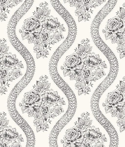 Magnolia Home Coverlet Floral Wallpaper - SAMPLE ONLY