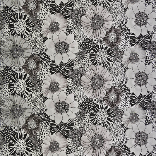 Missoni Home Anemones Wallpaper - Black & Silver