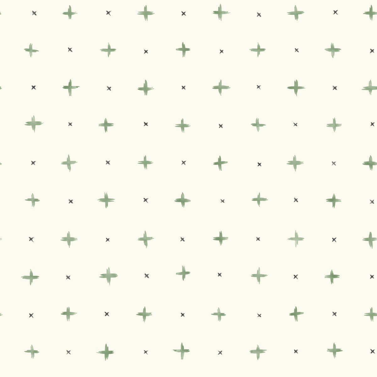MK1102 Magnolia Home Cross Stitch Wallpaper Green