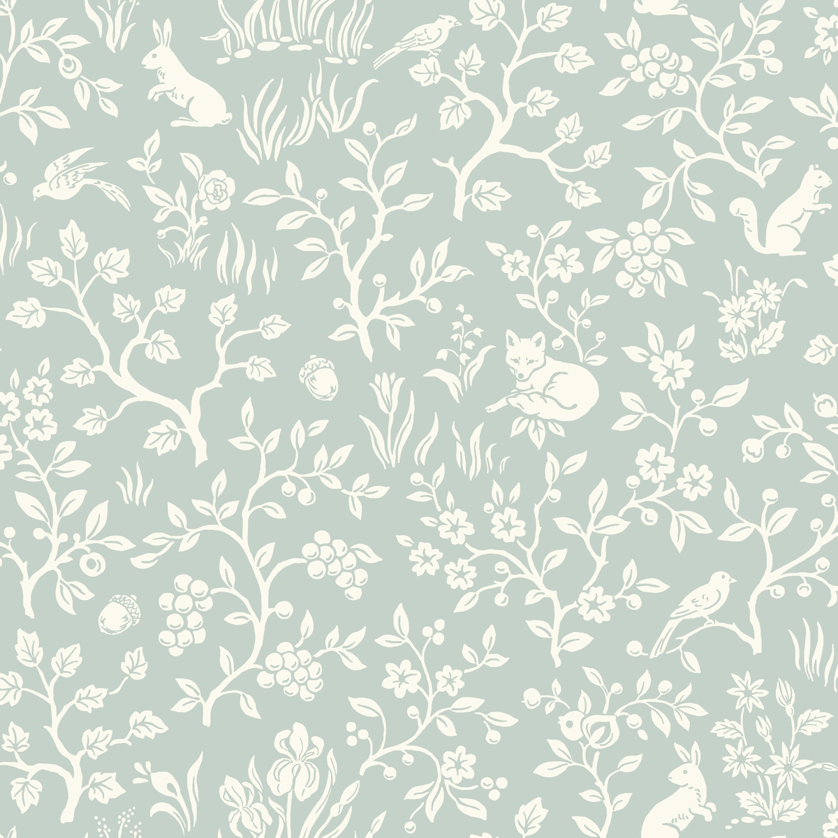 Magnolia Home Fox and Hare Wallpaper - SAMPLE SWATCH ONLY
