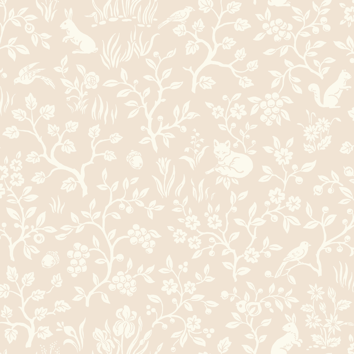 Magnolia Home Fox and Hare Wallpaper - SAMPLE SWATCH ONLY