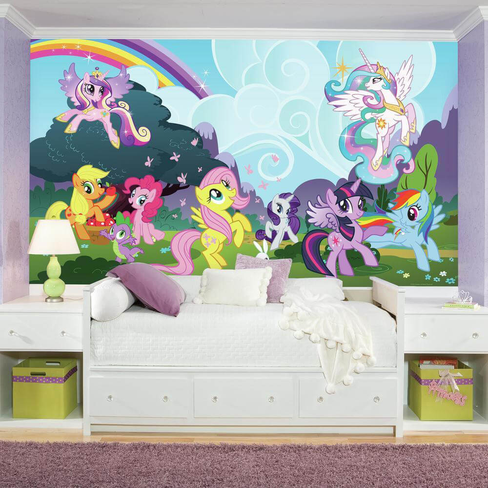 My Little Pony Ponyville XL Peel & Stick Wall Mural