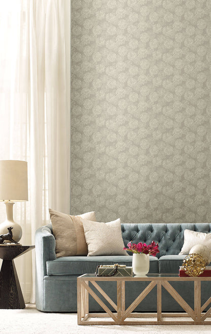 Candice Olson Botanical Dreams Grandeur Wallpaper - Silver