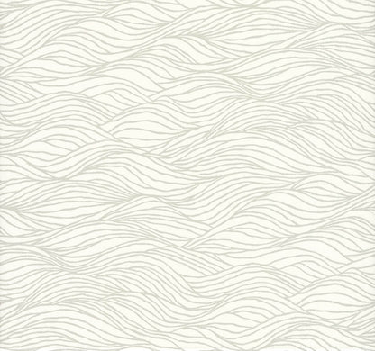 Candice Olson Botanical Dreams Sand Crest Wallpaper - White