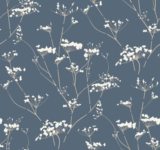 Candice Olson Botanical Dreams Enchanted Wallpaper - Blue