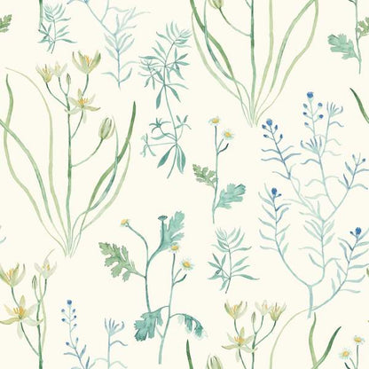 Alpine Botanical Wallpaper - SAMPLE ONLY