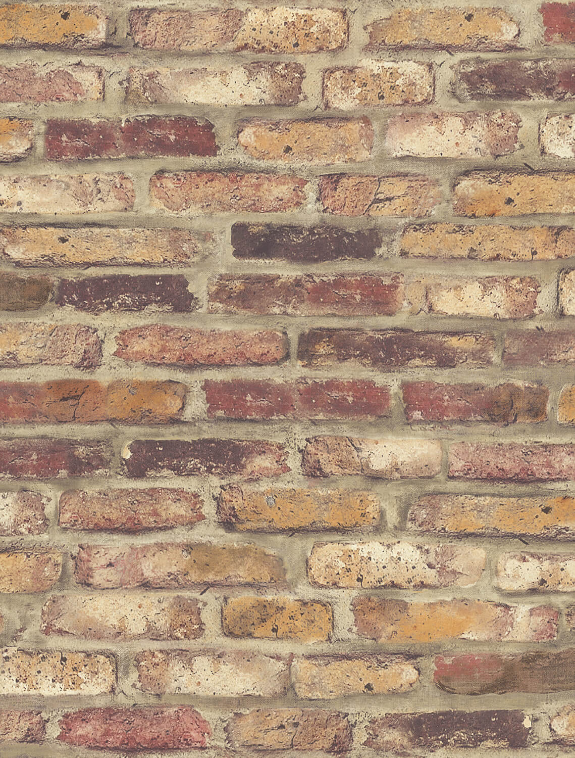 NextWall Faux Rustic Brick Peel & Stick Wallpaper - Red