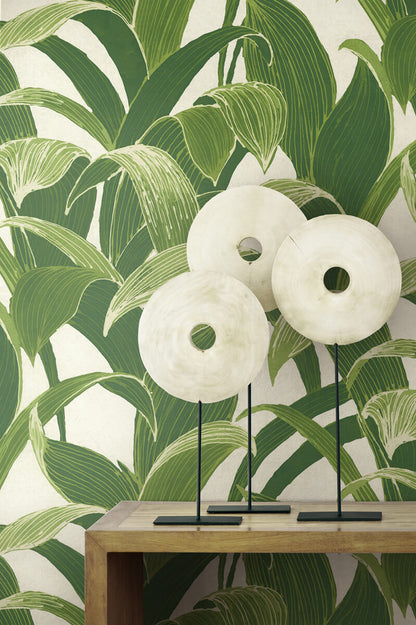 NextWall Banana Groves Peel & Stick Wallpaper - Green
