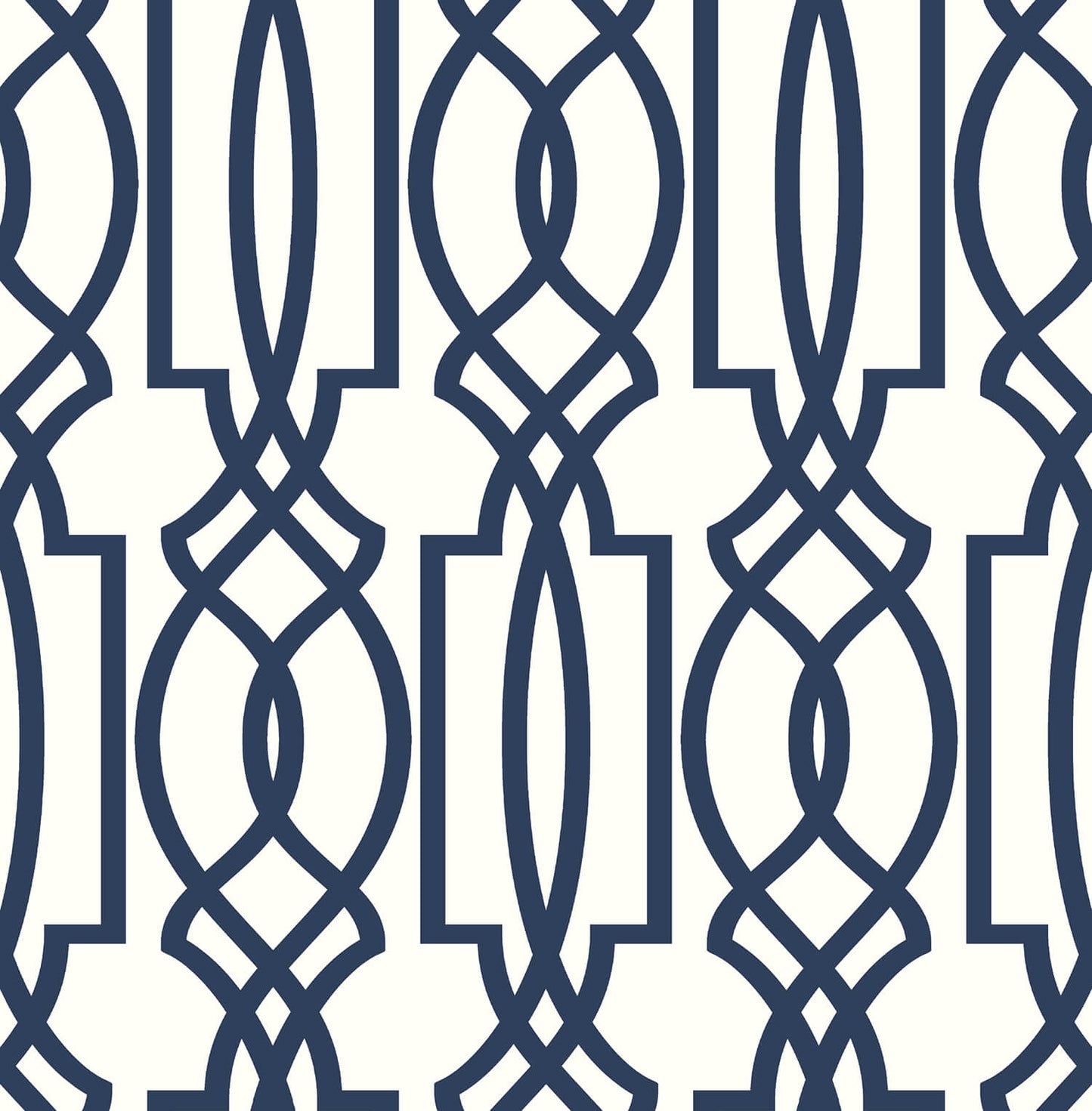 NextWall Deco Lattice Peel & Stick Wallpaper - Navy Blue