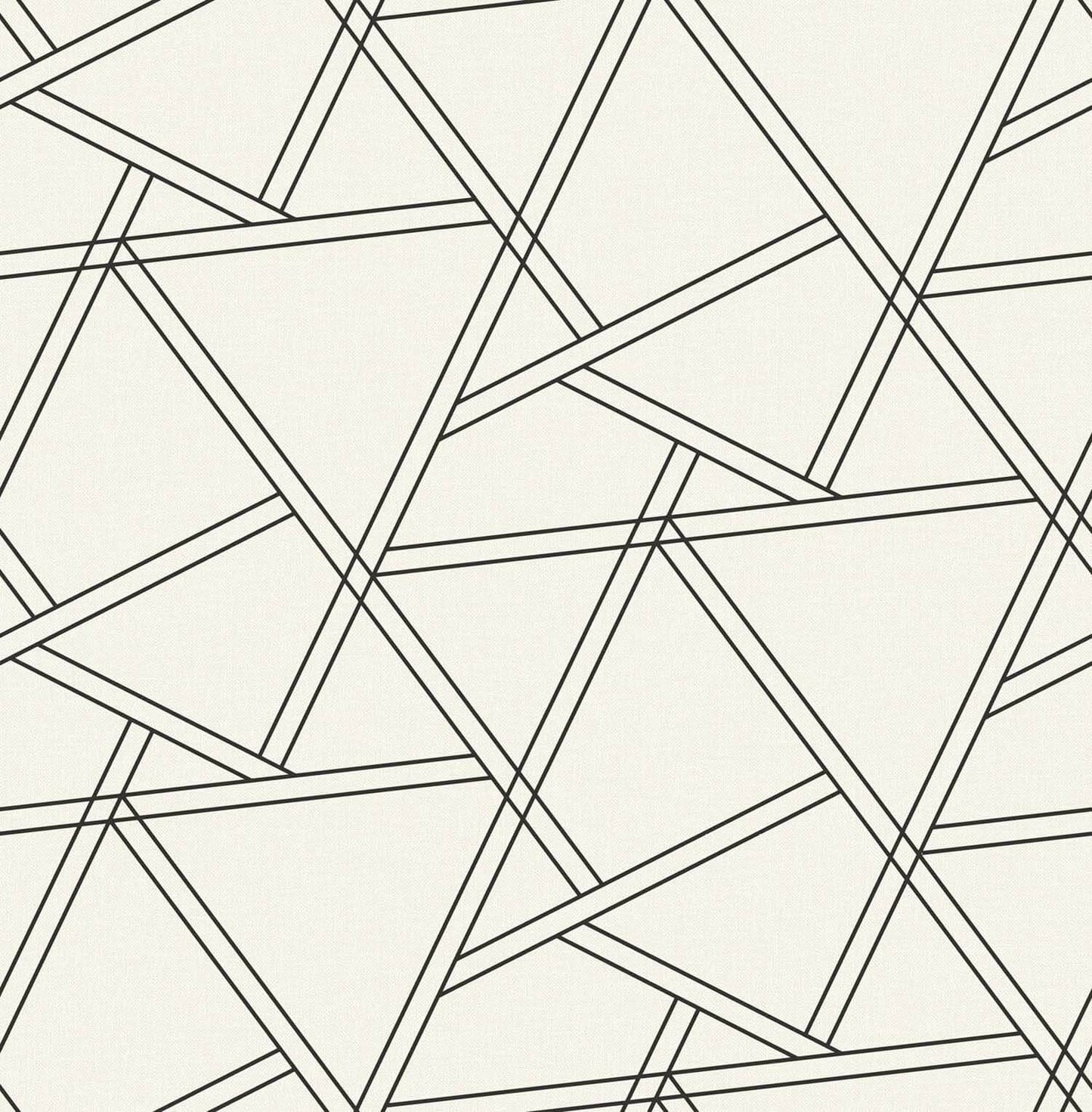 NextWall Railroad Geometric Peel & Stick Wallpaper - Black & White