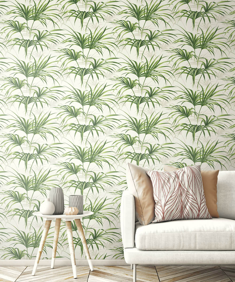 NextWall Tropical Palm Leaf Peel & Stick Wallpaper - Green