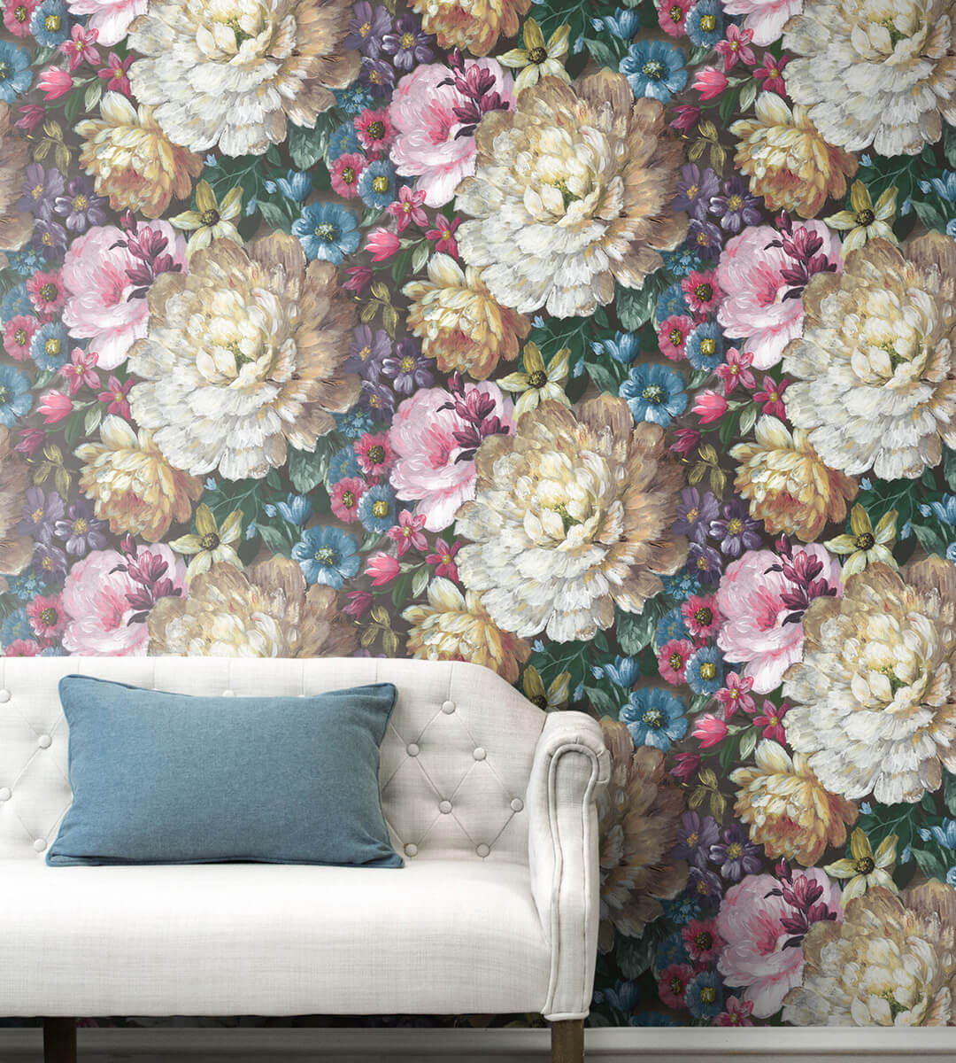 NextWall Blooming Floral Peel & Stick Wallpaper - Multicolored