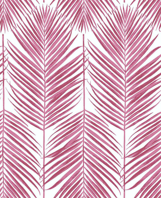 NextWall Paradise Palm Peel & Stick Wallpaper - Pink