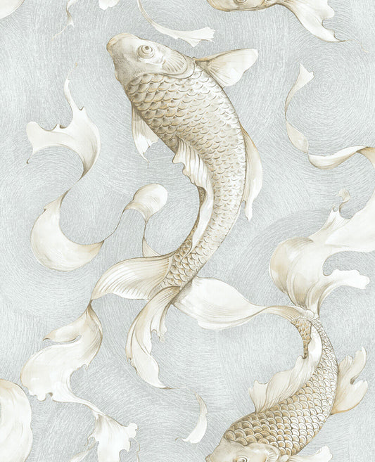 NextWall Koi Fish Peel and Stick Wallpaper - SAMPLE