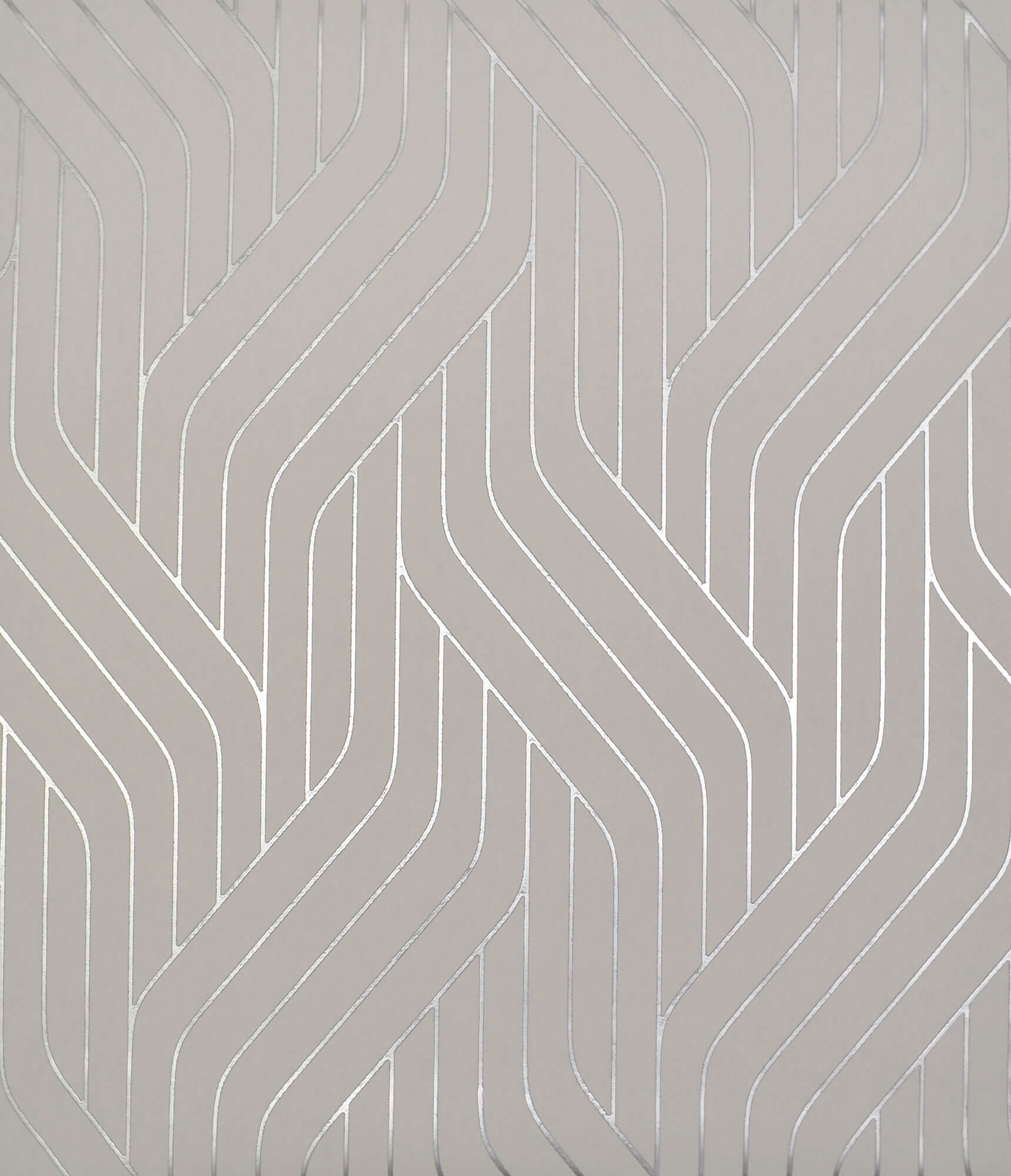 NW3519 Antonina Vella Modern Metals Ebb And Flow Wallpaper Grey Silver