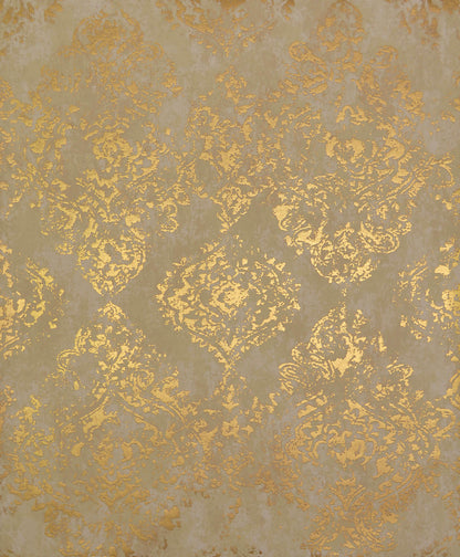 Antonina Vella Modern Metals Stargazer Wallpaper - Almond & Gold